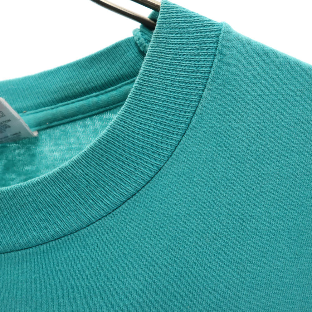 FRUIT OF THE LOOM フルーツオブザルーム 90s USA製 オールド シングルステッチ プリント 半袖 Tシャツ M グリーン系 メンズ