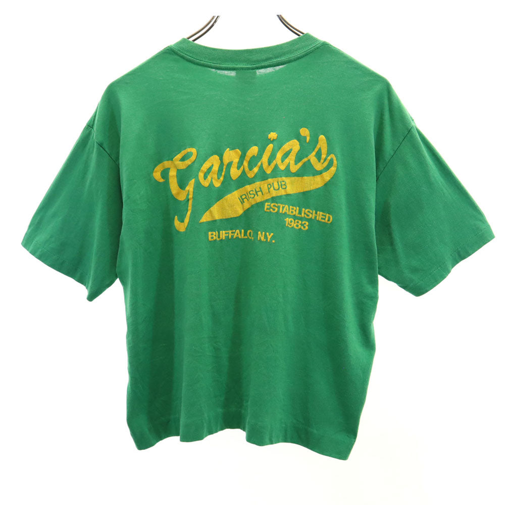 TRENCH トレンチ 80s USA製 ヴィンテージ 半袖 シングルステッチ Tシャツ XL グリーン メンズ