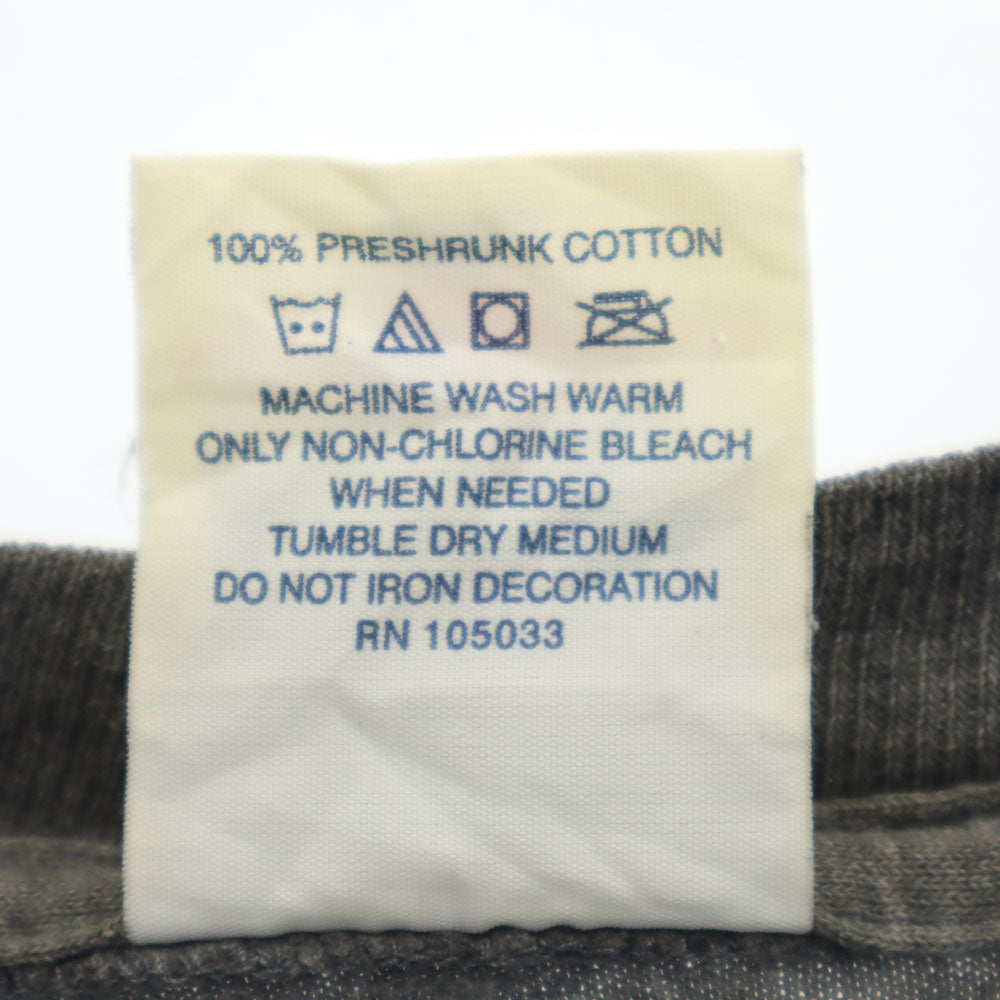 ALORE アローレ 90s USA製 オールド namaste プリント 半袖 Tシャツ 2XL グレー ビッグサイズ メンズ