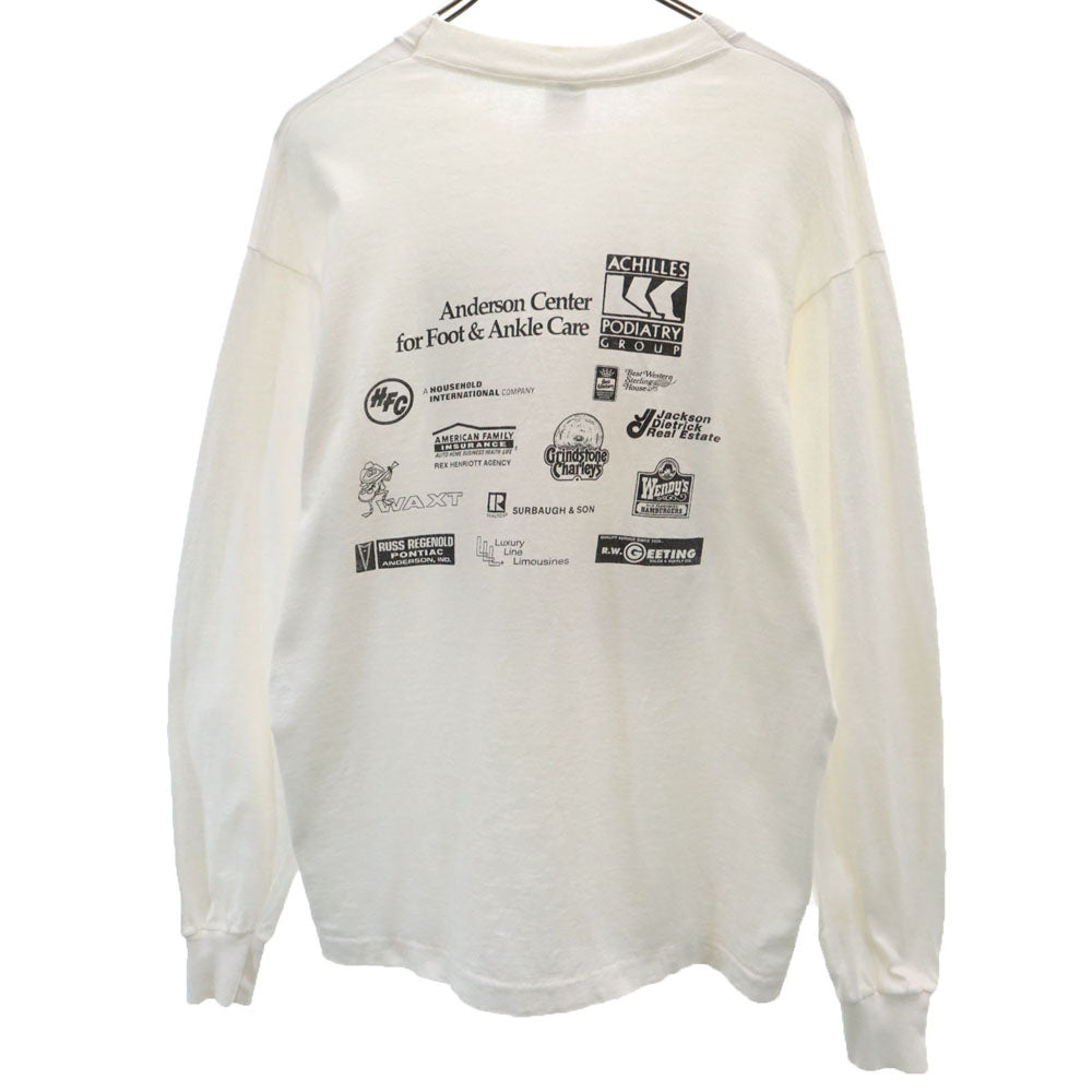 FRUIT OF THE LOOM フルーツオブザルーム 90s USA製オールド 長袖 Tシャツ L 白 ロンT メンズ