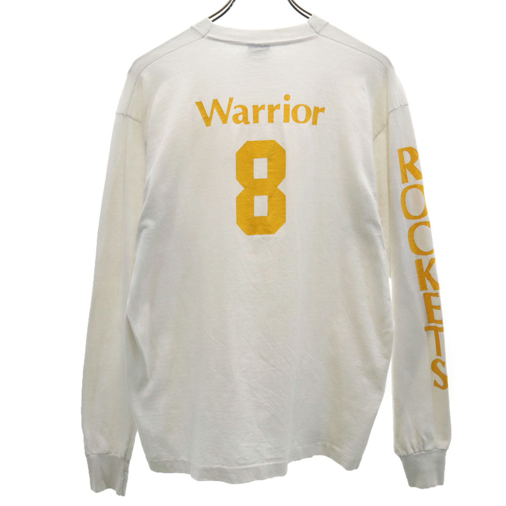 SCREEN STARS BEST スクリーンスターズベスト 90s USA製 オールド Warrior 8 袖プリ 長袖 Tシャツ XL ホワイト ロンT シングルステッチ メンズ
