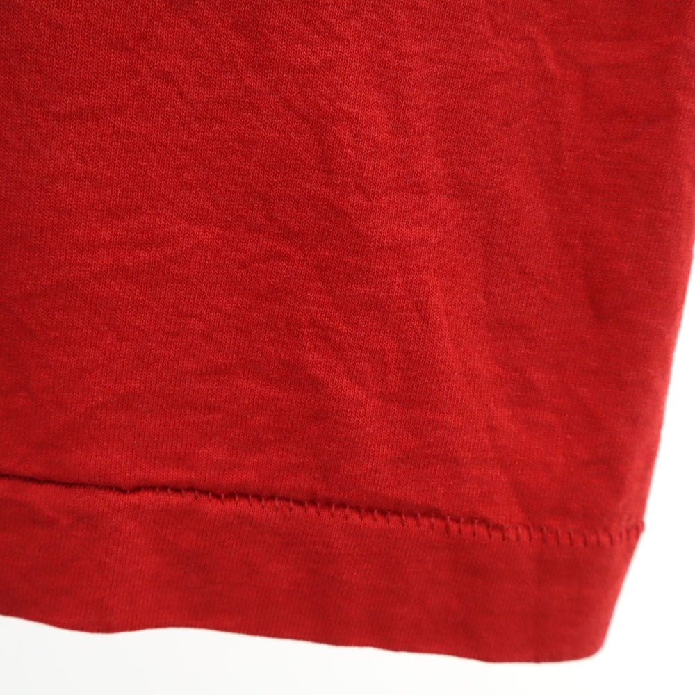 FRUIT OF THE LOOM フルーツオブザルーム 90s USA製 オールド BRUCE'S 長袖 Tシャツ XL レッド BEST ロンT シングルステッチ アニマル メンズ