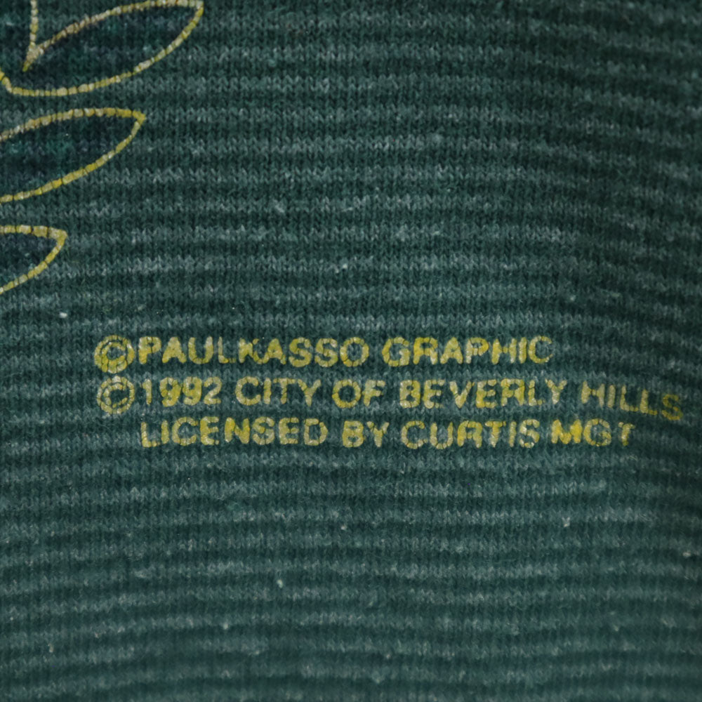 BELTON ベルトン 90s USA製 オールド シングルステッチ ボーダー柄 半袖 Tシャツ XL グリーン メンズ