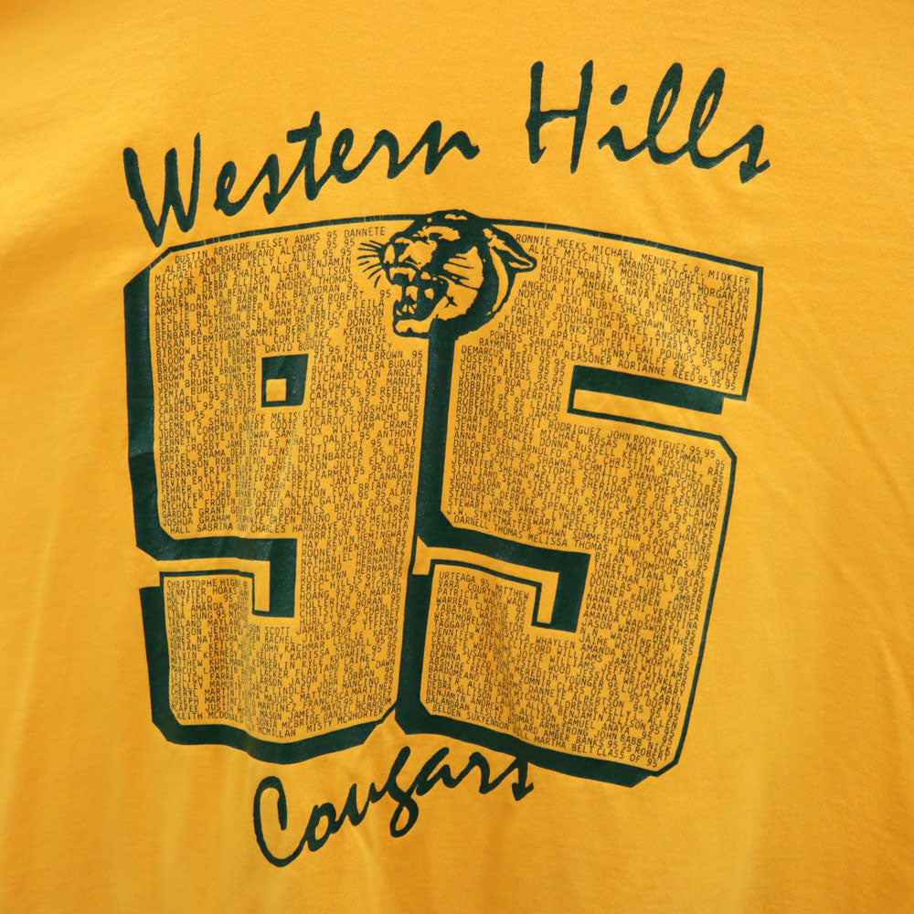 FRUIT OF THE LOOM フルーツオブザルーム 90s USA製 オールド シングルステッチ 半袖 Tシャツ XL イエロー メンズ