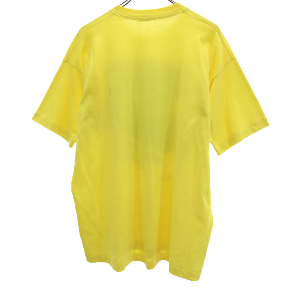 OLD オールド 90s シングルステッチ 半袖 Tシャツ イエロー メンズ