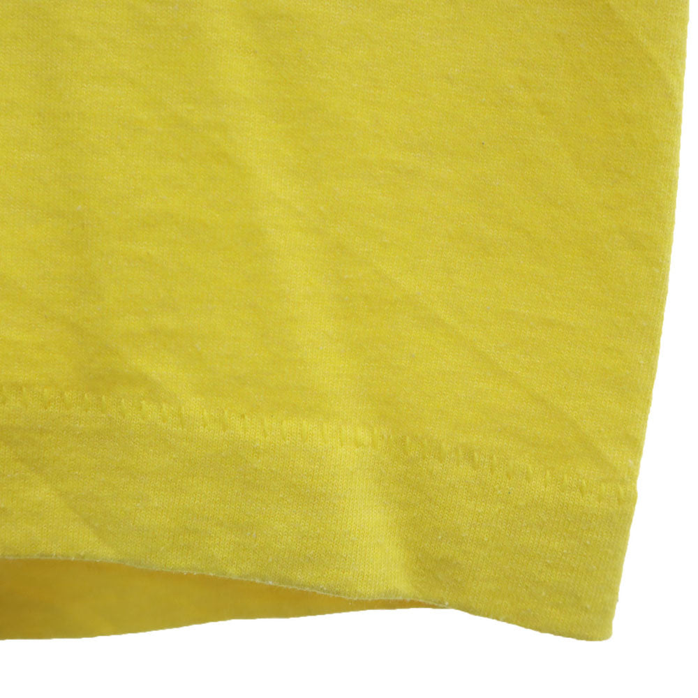 OLD オールド 90s シングルステッチ 半袖 Tシャツ イエロー メンズ