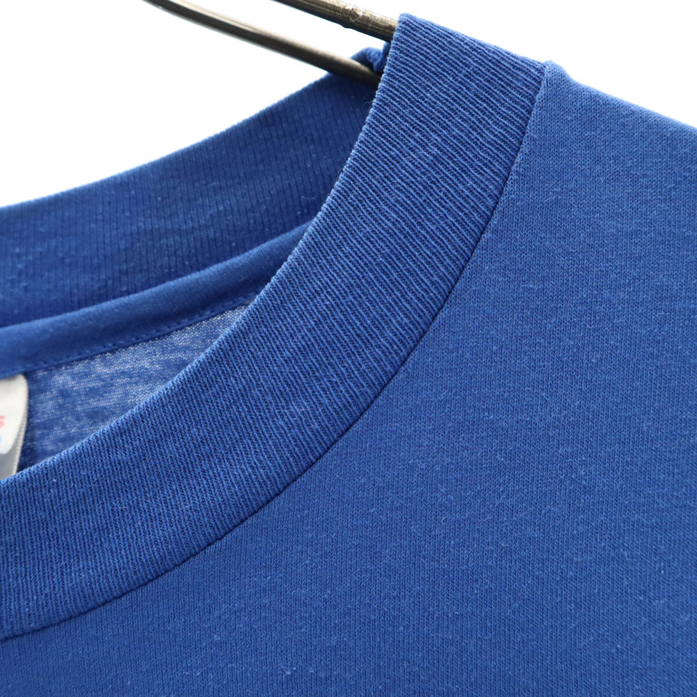 ヘインズ 90s USA製 オールド シングルステッチ 半袖 Tシャツ XL ブルー Hanes メンズ