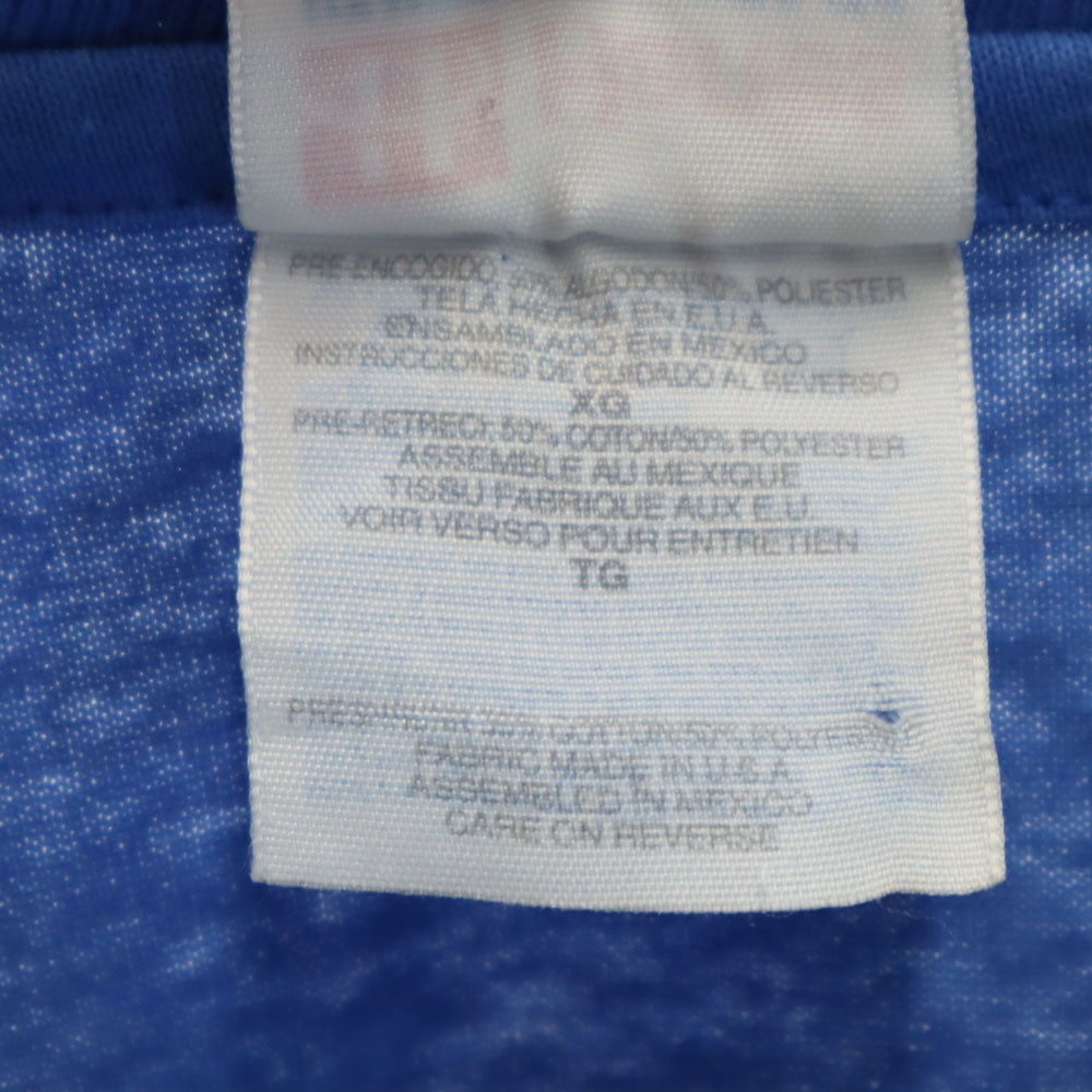 ヘインズ 90s USA製 オールド シングルステッチ 半袖 Tシャツ XL ブルー Hanes メンズ