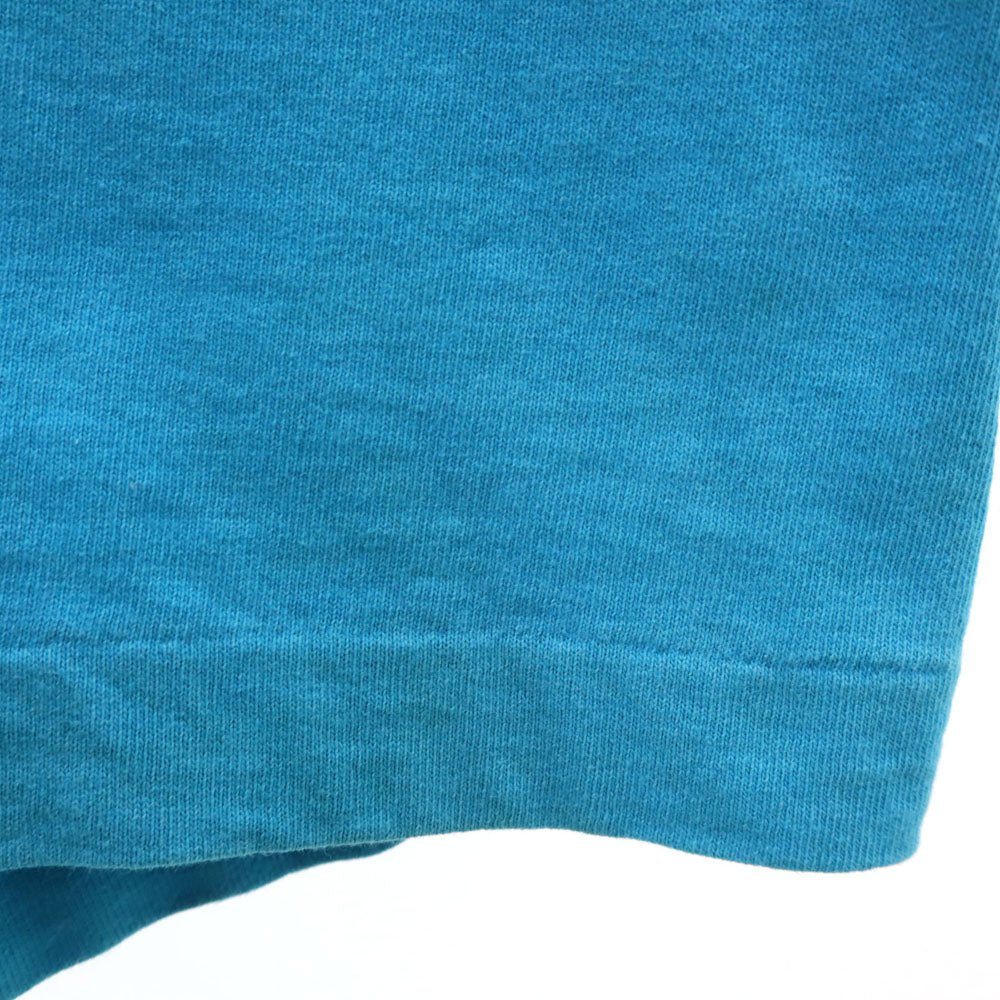 FRUIT OF THE LOOM フルーツオブザルーム 90s USA製 オールド 切り返し シャーク 半袖 Tシャツ XL 水色 シングルステッチ メンズ