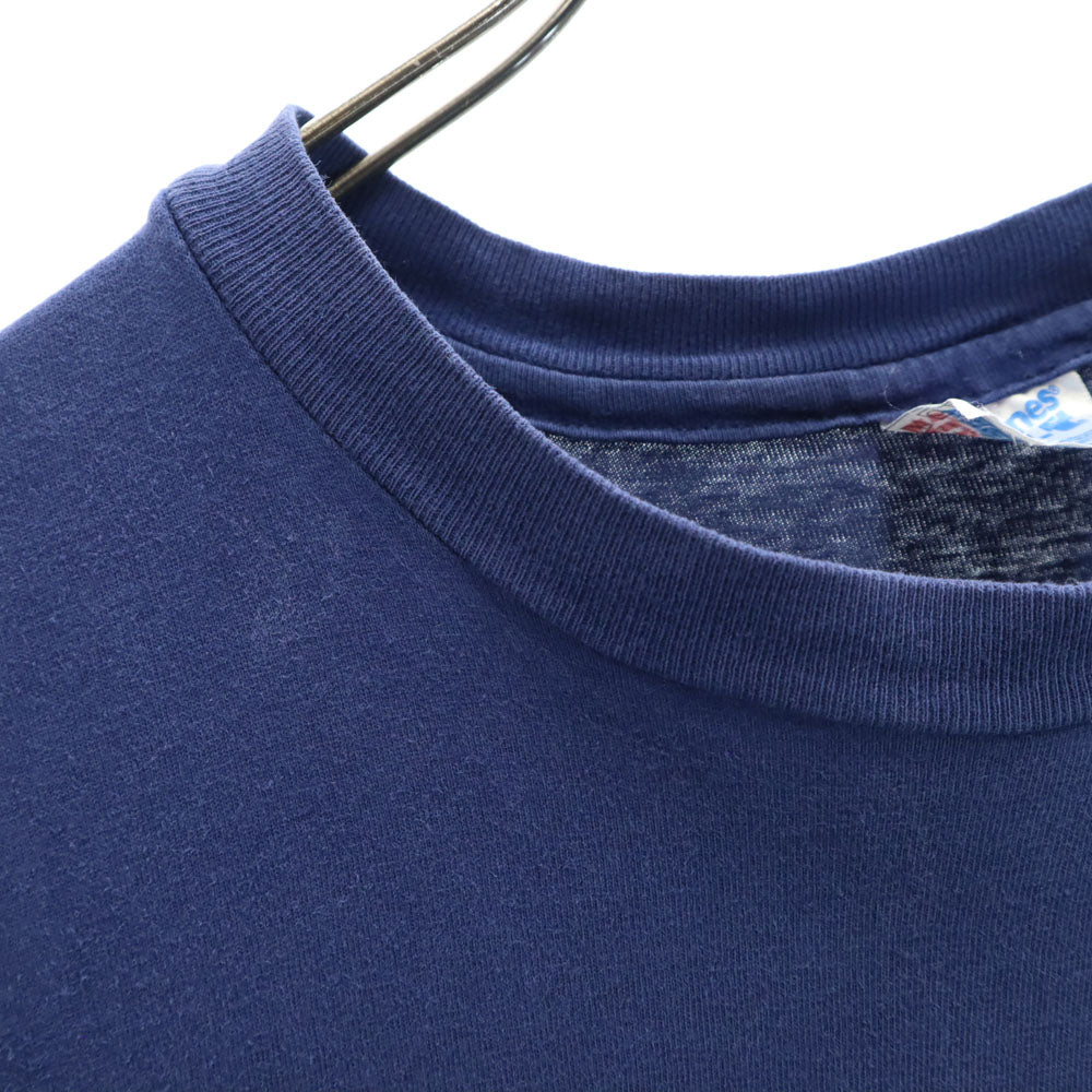 ヘインズ 90s USA製 アメリカ海軍 ブルーエンジェルス 半袖 Tシャツ L ネイビー Hanes BEEFY-T シングルステッチ アクロバット飛行隊  U.S. Navy Blue Angels メンズ