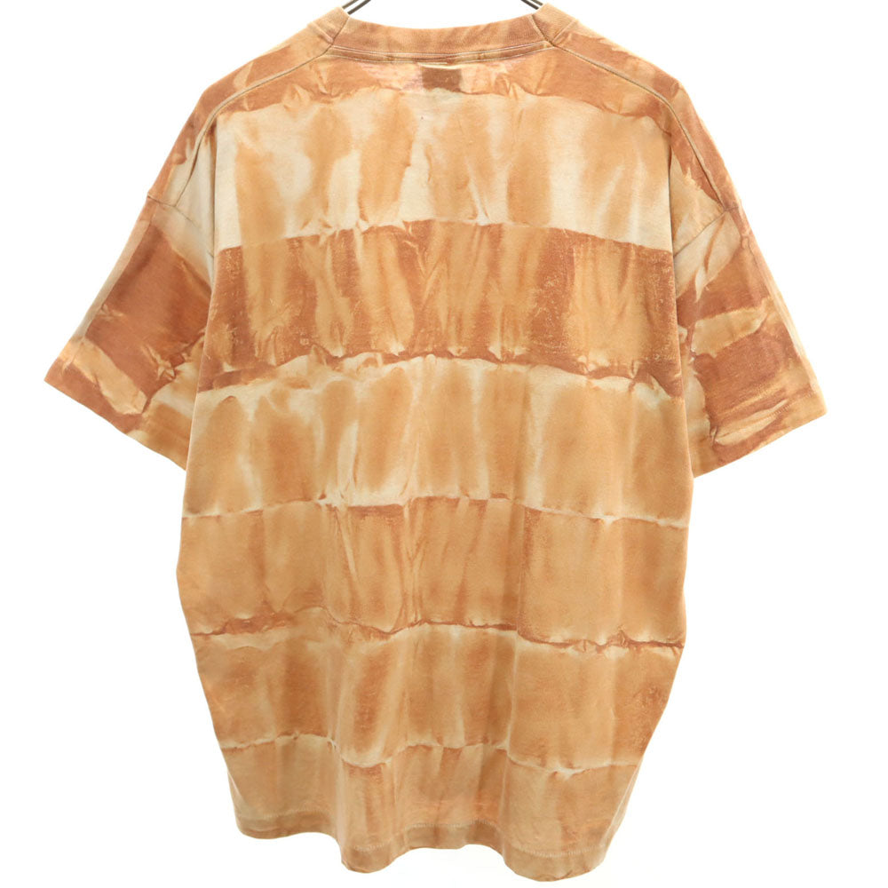 フルーツオブザルーム 90s USA製 オールド マップ 半袖 タイダイ Tシャツ XL ブラウン FRUIT OF THE LOOM BEST シングルステッチ メンズ