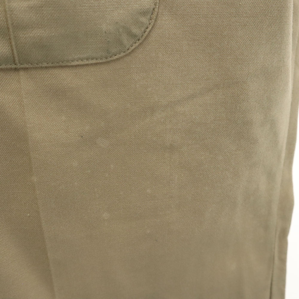 アメリカ軍 00s 2008年 警察 DSCP 半袖 オープンカラー サービス ドレスシャツ L カーキベージュ US ARMY ミリタリー 米軍 メンズ