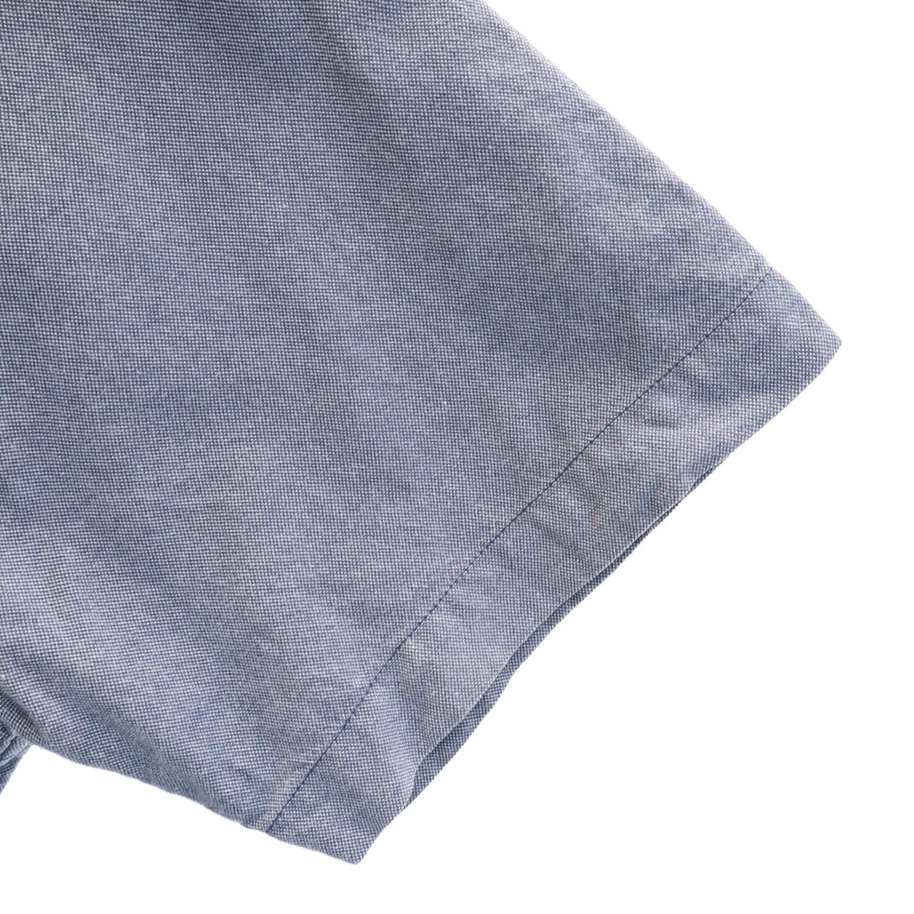 ナイジェルケーボン 半袖 ライトオックスフォード シャツ 48 チャコールネイビー系 Nigel Cabourn レディース