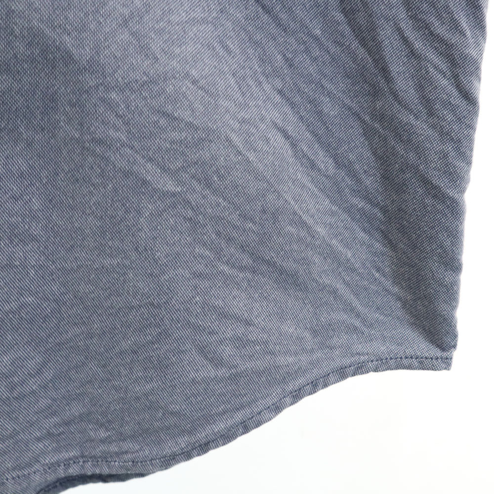 ナイジェルケーボン 半袖 ライトオックスフォード シャツ 48 チャコールネイビー系 Nigel Cabourn レディース