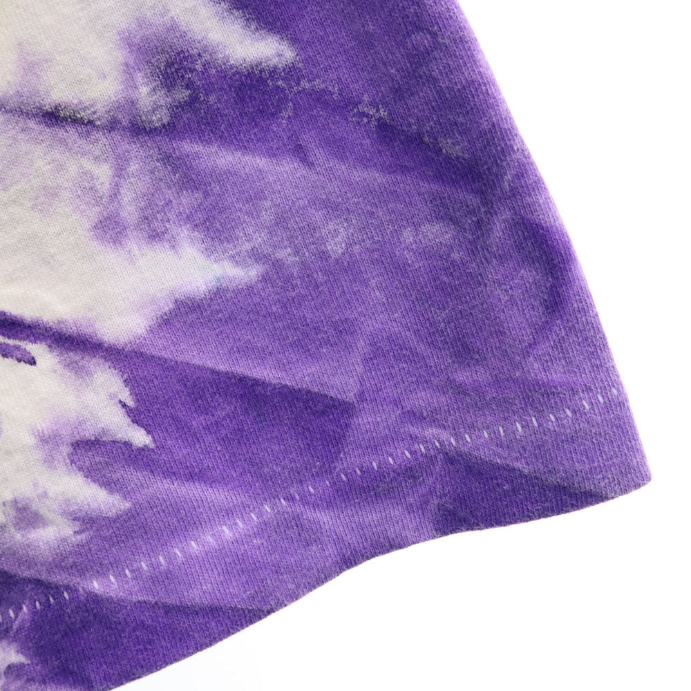 OLD オールド 90s USA製 タイダイ柄 イルカ 半袖 Tシャツ ONESIZE パープル シングルステッチ ポケT メンズ