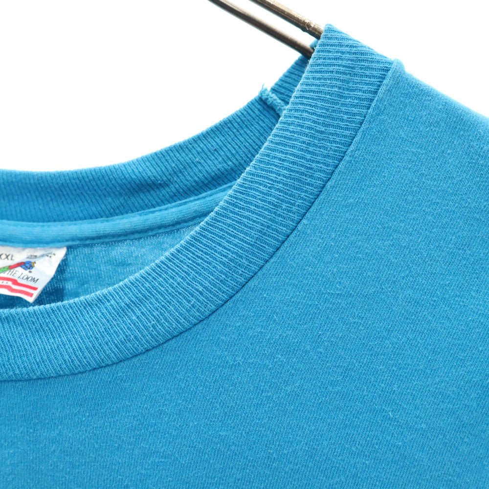FRUIT OF THE LOOM フルーツオブザルーム 90s USA製 オールド 半袖 シングルステッチ Tシャツ XXL 水色 ビッグサイズ メンズ