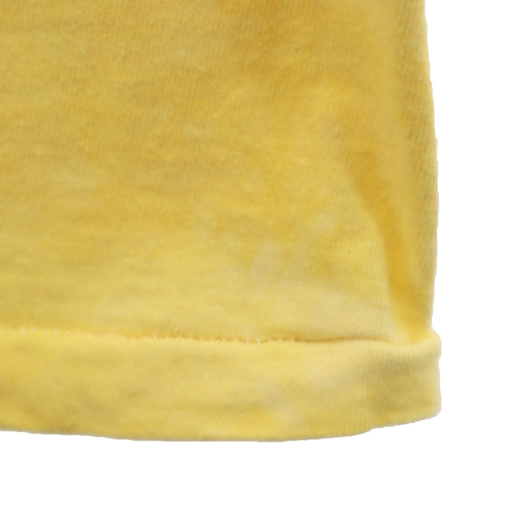 ONEITA オニータ 90s オールド シングルステッチ バックプリント タイダイ柄 半袖 Tシャツ XL イエロー POWER-T メンズ