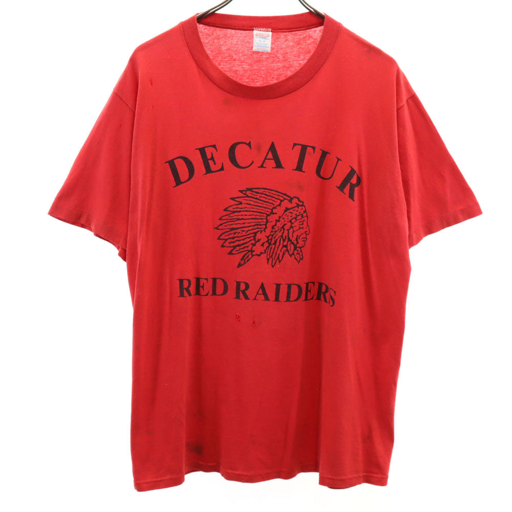 JERZEES ジャージーズ 70s 80s USA製 ヴィンテージ シングルステッチ 半袖 Tシャツ XL 赤 メンズ