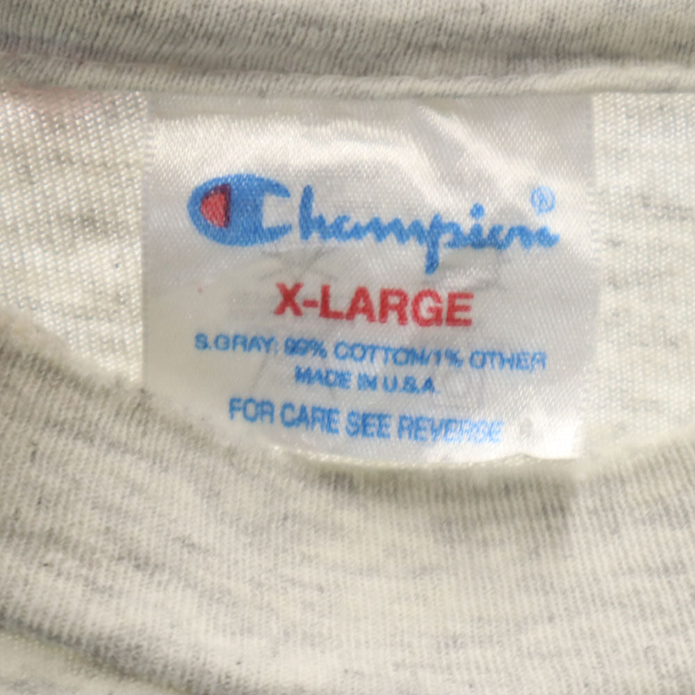 Champion チャンピオン USA製 半袖 メリーランド テラピンズ フットボール Tシャツ XL ライトグレー シングルステッチ MARYLAND FOOTBALL オールド メンズ