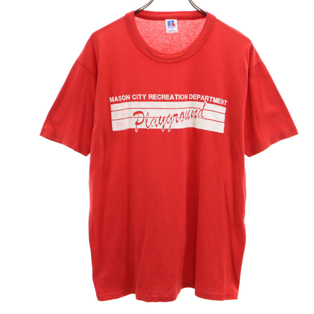 RUSSELL ATHLETIC ラッセルアスレチック 90s USA製 半袖 シングルステッチ オールド Tシャツ L レッド メンズ