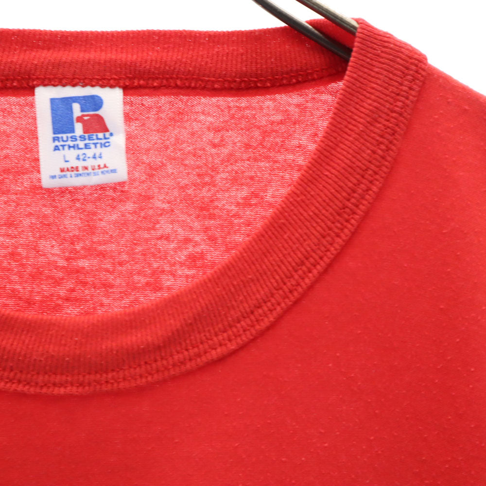 RUSSELL ATHLETIC ラッセルアスレチック 90s USA製 半袖 シングルステッチ オールド Tシャツ L レッド メンズ