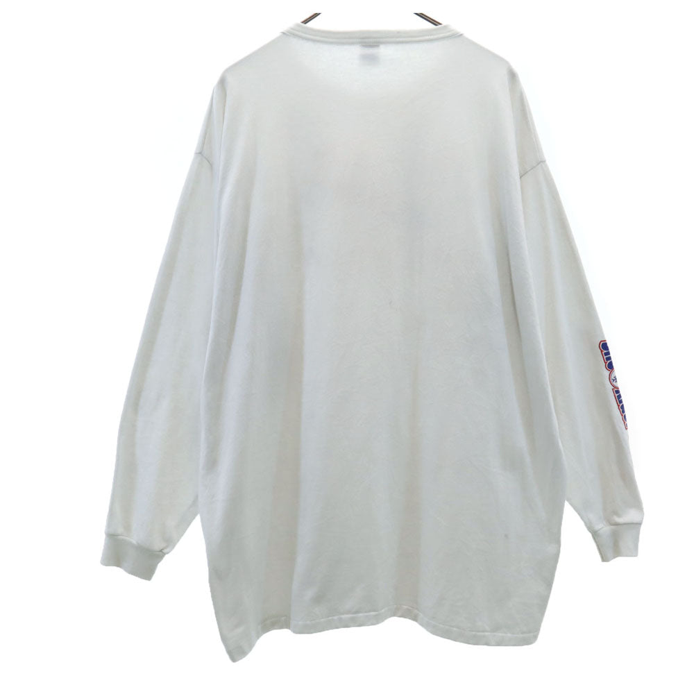 BIG TOP T'S 90s USA製 オールド 袖プリ 長袖 シングルステッチ Tシャツ 4X ホワイト ロンT ビッグサイズ メンズ