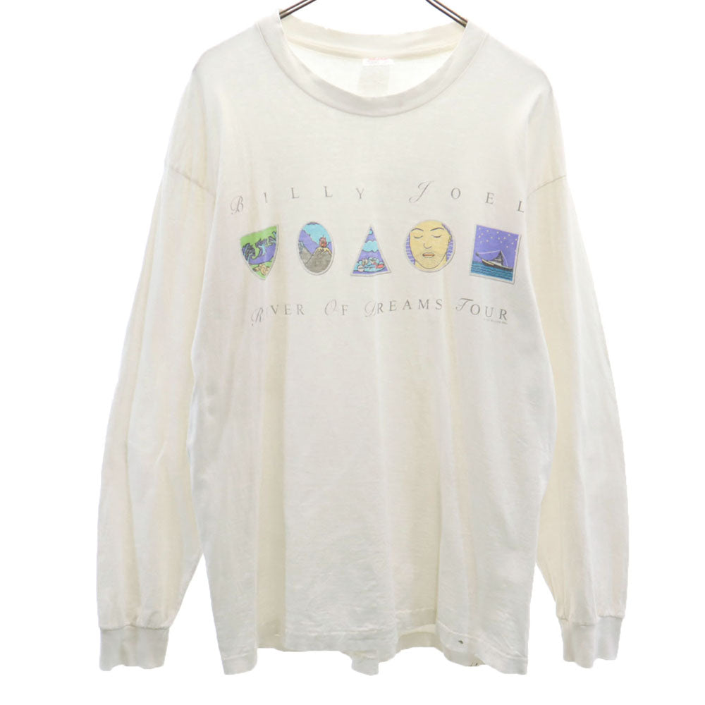 anvil アンヴィル 90s USA製 オールド 長袖 シングルステッチ Tシャツ XL ホワイト ロンT メンズ