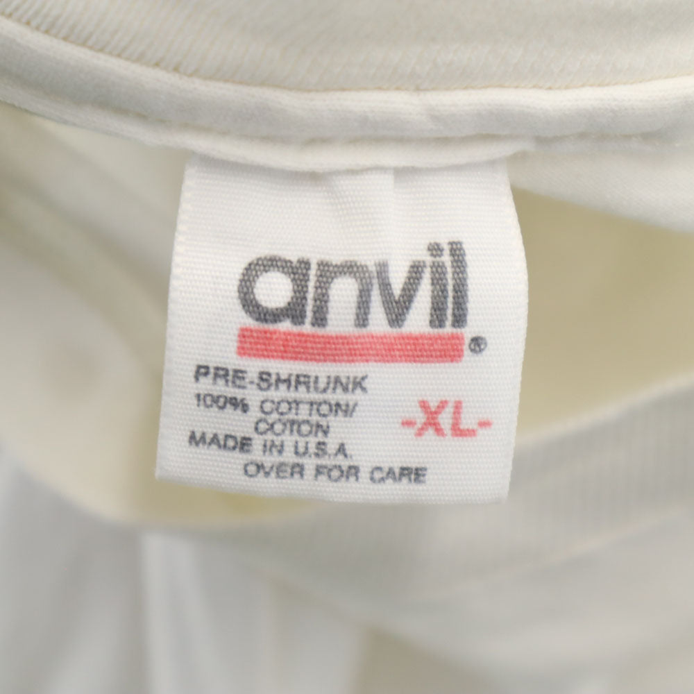 anvil アンヴィル 90s USA製 オールド 長袖 シングルステッチ Tシャツ XL ホワイト ロンT メンズ