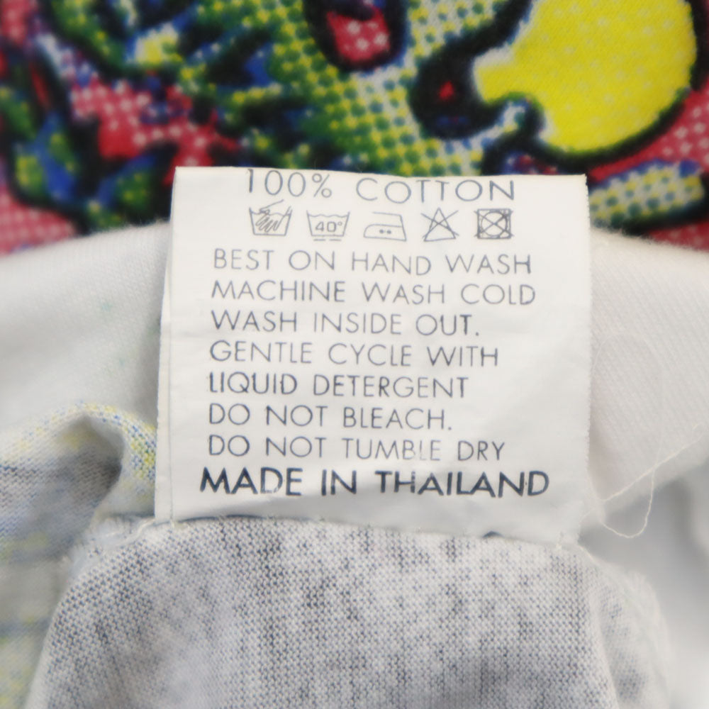 MIRROR ビートルズ ジョンレノン 半袖 Tシャツ XL ホワイト MIRROR カットオフ加工 アート The Beatles メンズ