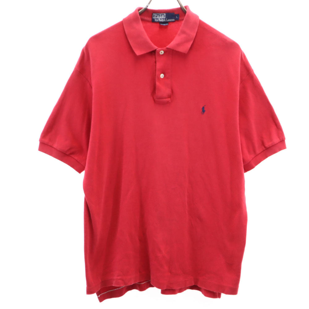 ポロバイラルフローレン 半袖 ポロシャツ L レッド Polo by Ralph Lauren メンズ