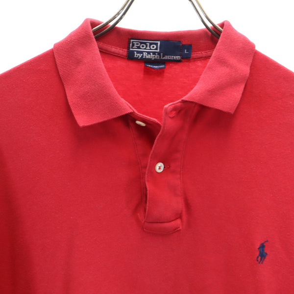 ポロバイラルフローレン 半袖 ポロシャツ L レッド Polo by Ralph Lauren メンズ