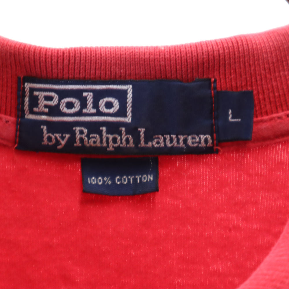 ポロバイラルフローレン 半袖 ポロシャツ L レッド Polo by Ralph Lauren メンズ