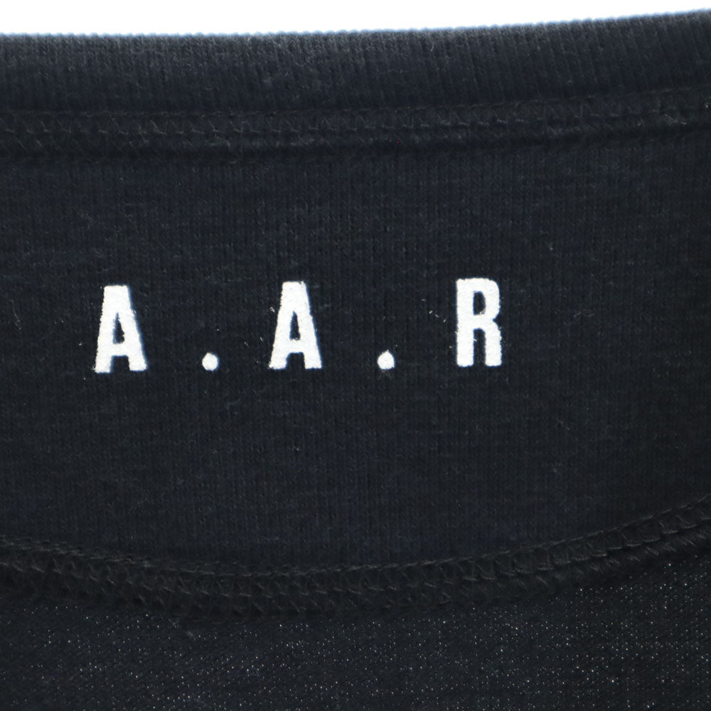 A.A.R 日本製 半袖 ジップ Tシャツ F ブラック A.A.R メンズ