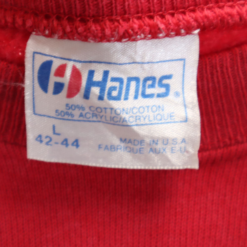 Hanes ヘインズ 80s 90s USA製 ヴィンテージ ハーレーダヴィッドソン 長袖 スウェット トレーナー L レッド イーグル Harley-Davidson メンズ