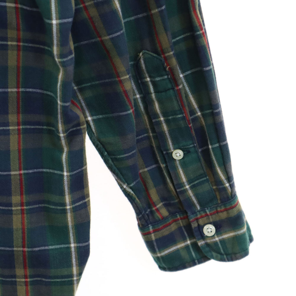 ポロカントリー 80s 90s オールド チェック柄 長袖 ボタンダウンシャツ L グリーン 他 POLO COUNTRY RALPH LAUREN ラルフローレン メンズ