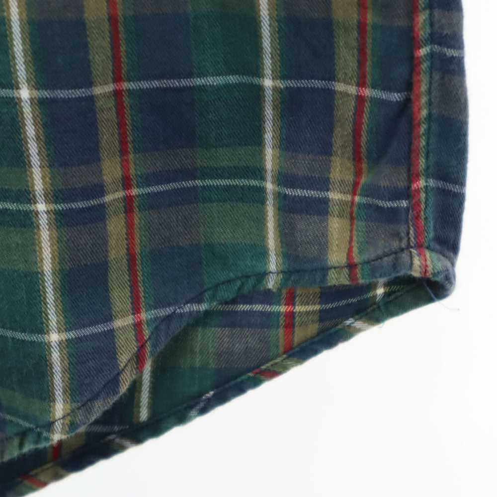 ポロカントリー 80s 90s オールド チェック柄 長袖 ボタンダウンシャツ L グリーン 他 POLO COUNTRY RALPH LAUREN ラルフローレン メンズ