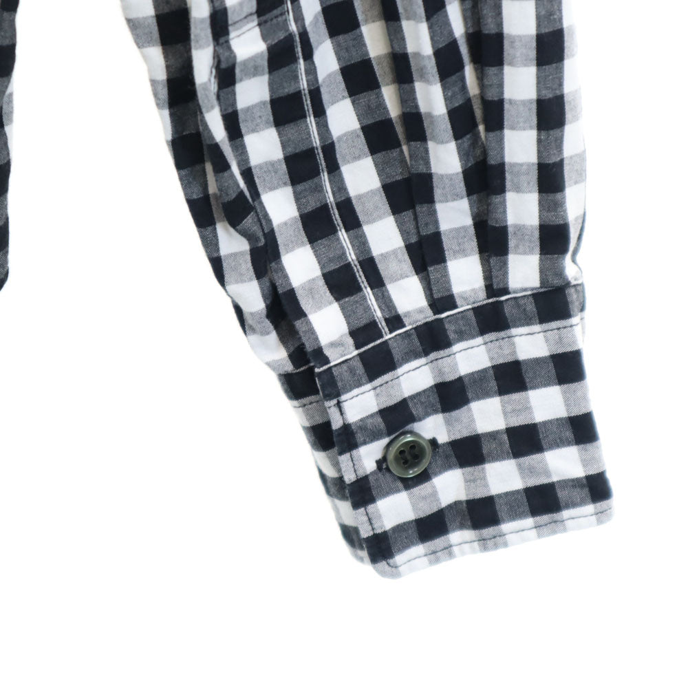 ブラックコムデギャルソン 2013年 日本製 チェック ドット柄 長袖 シャツ XS ブラック 他 BLACK COMME des GARCONS メンズ