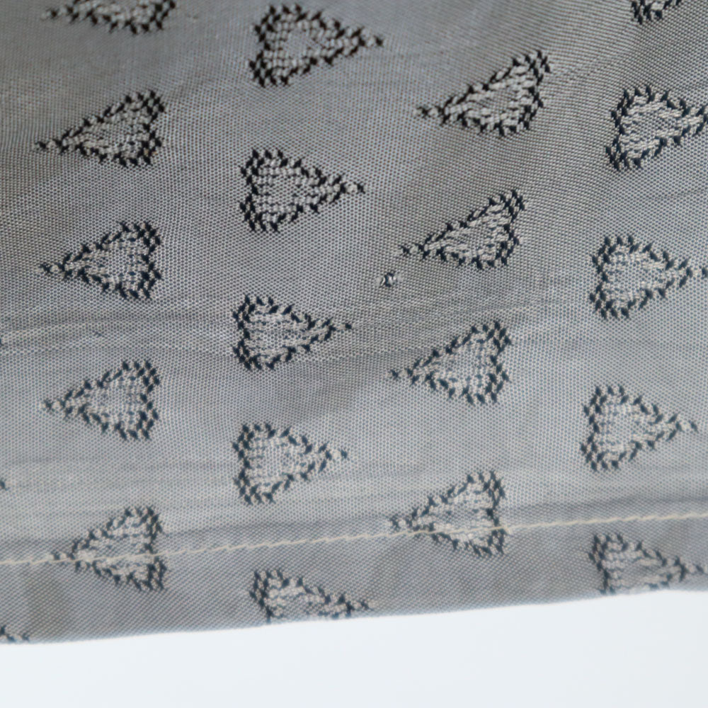 SPORTOP 50s イタリアンカラー ボックスカット 開襟 総柄 長袖 シャツ M グレー メンズ