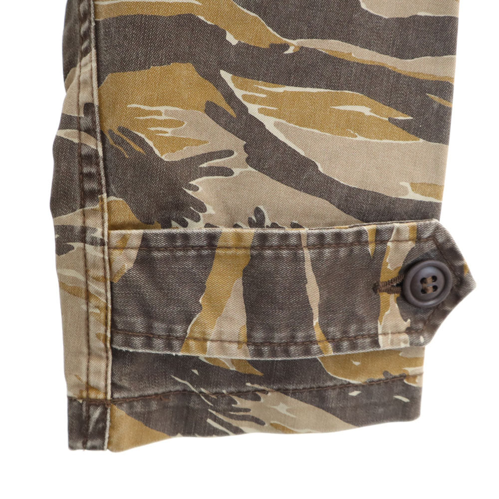 HYSTERIC ヒステリック 日本製 カモフラ柄 ミリタリージャケット FREE ブラウン 迷彩 レディース