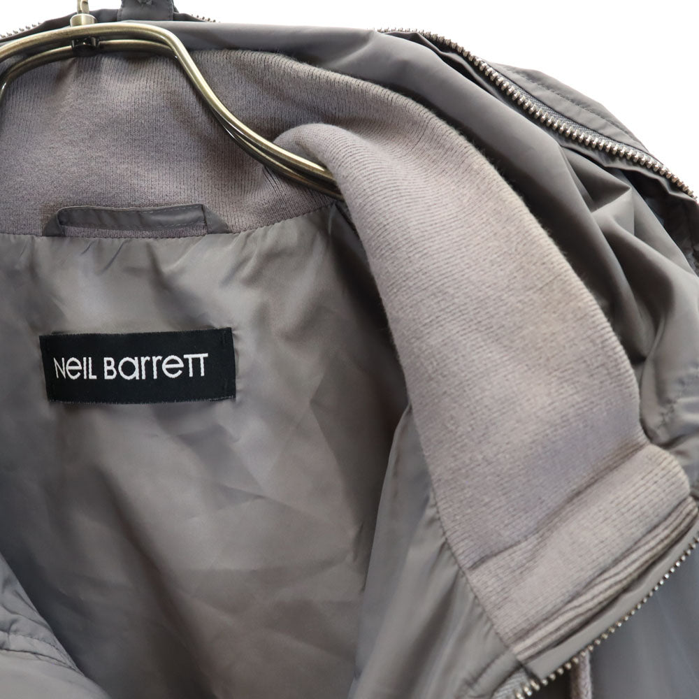 NEIL BARRETT ニールバレット フライトジャケット S グレー パーカー メンズ