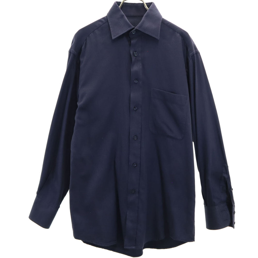 GUCCI グッチ イタリア製 長袖 シャツ S ネイビー系 メンズ