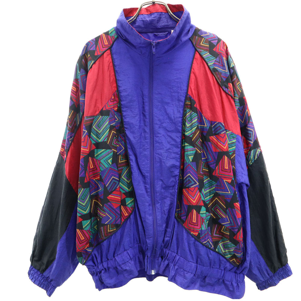 ACTIVESTUDIO 90s オールド 長袖 ナイロンジャケット L ネイビー系 メンズ