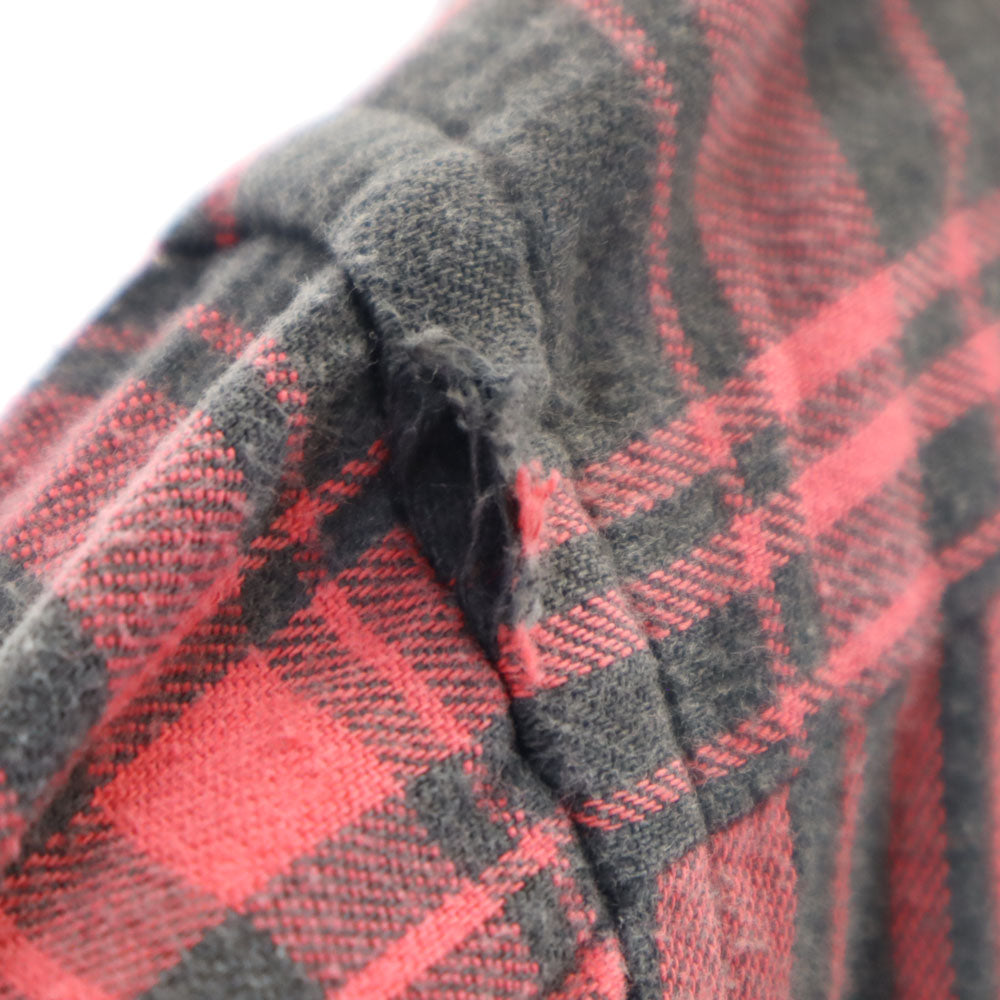 L.L.Bean エルエルビーン 80s アウトドア USA製 ヴィンテージ チェック柄 長袖 ボタンダウンシャツ S レッド レディース