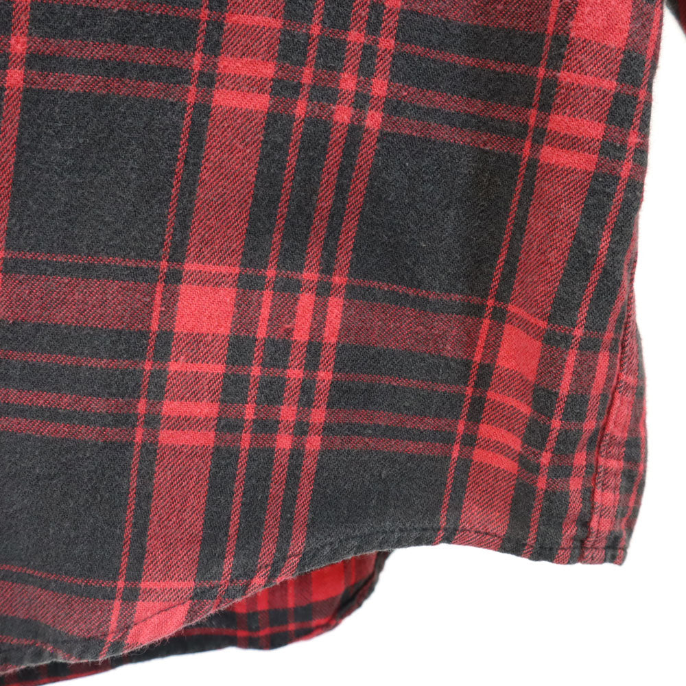 L.L.Bean エルエルビーン 80s アウトドア USA製 ヴィンテージ チェック柄 長袖 ボタンダウンシャツ S レッド レディース