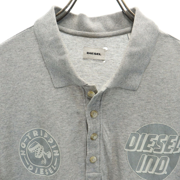 ディーゼル 半袖 ポロシャツ M グレー系 DIESEL 鹿の子 メンズ