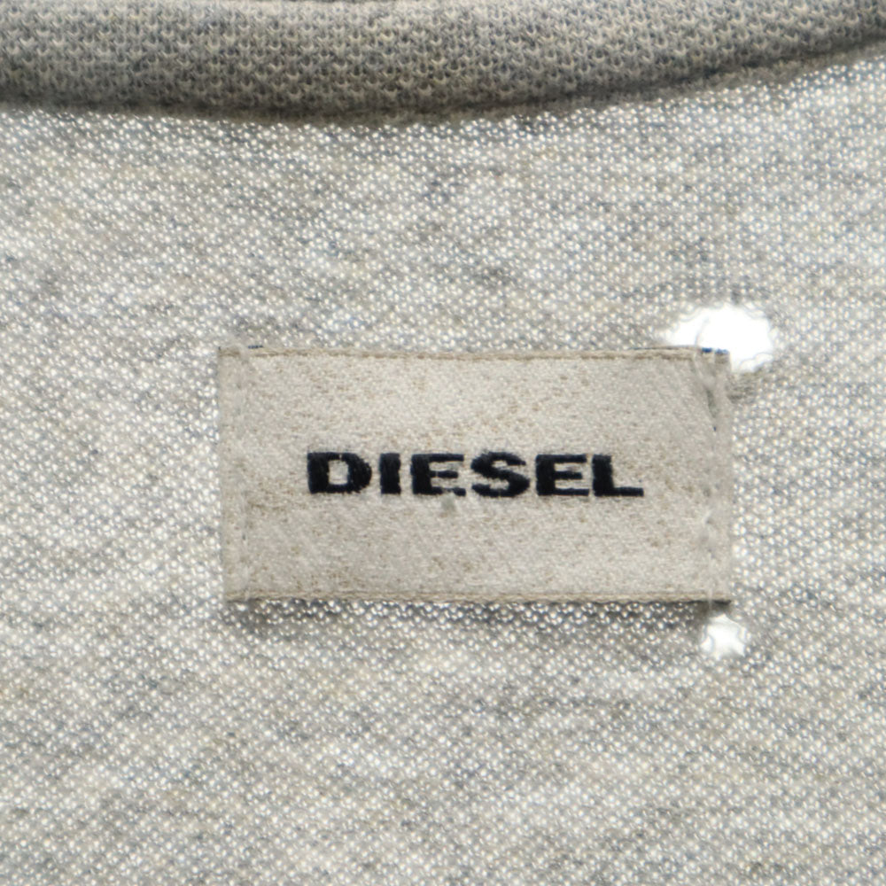 ディーゼル 半袖 ポロシャツ M グレー系 DIESEL 鹿の子 メンズ