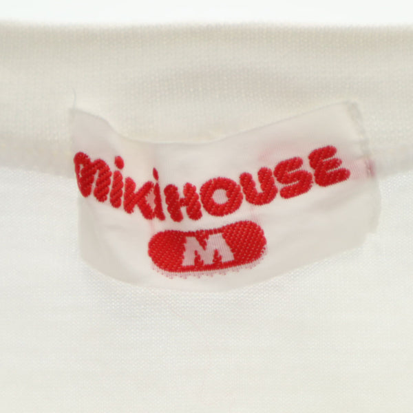 ミキハウス 日本製 半袖 Tシャツ M ホワイト系 mikihouse メンズ