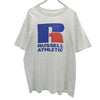 ラッセルアスレチック 90s USA製 オールド プリント 半袖 Tシャツ XL グレー系 RUSSELL ATHLETIC メンズ