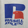 ラッセルアスレチック 90s USA製 オールド プリント 半袖 Tシャツ XL グレー系 RUSSELL ATHLETIC メンズ