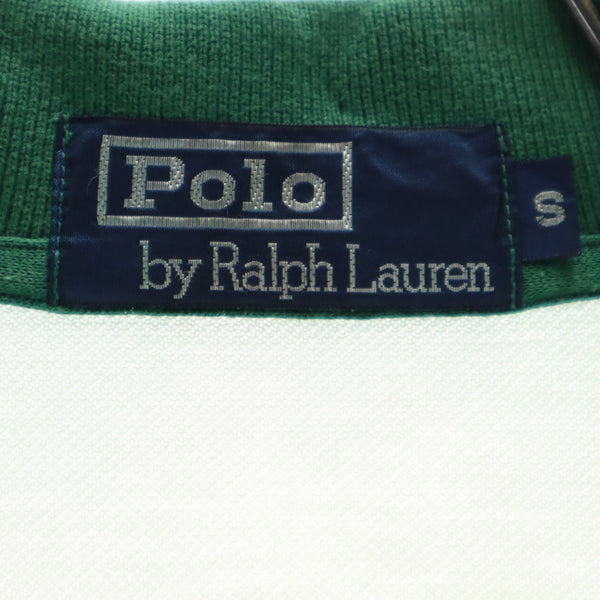 ポロバイラルフローレン 半袖 ポロシャツ S ホワイト系 Polo by Ralph Lauren 鹿の子 メンズ